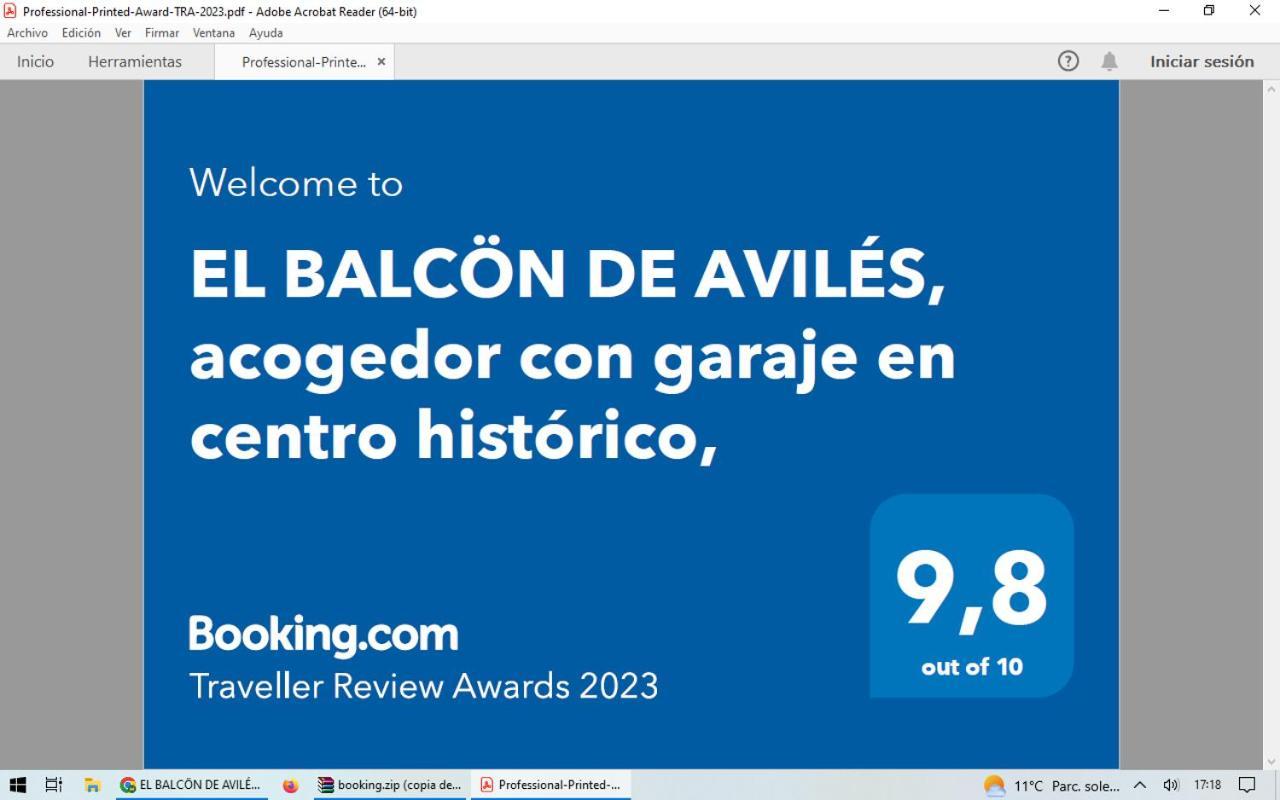 El Balcoen De Aviles, Acogedor Con Garaje En Centro Historico, Luaran gambar
